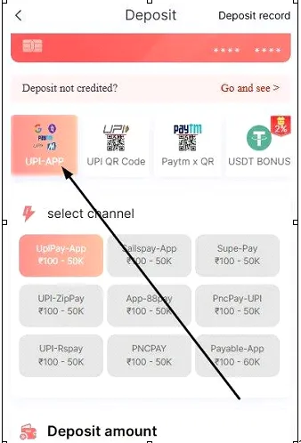 select payment method